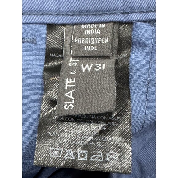 SLATE & STONE Men Blue Shorts W31 - Picture 6 of 6